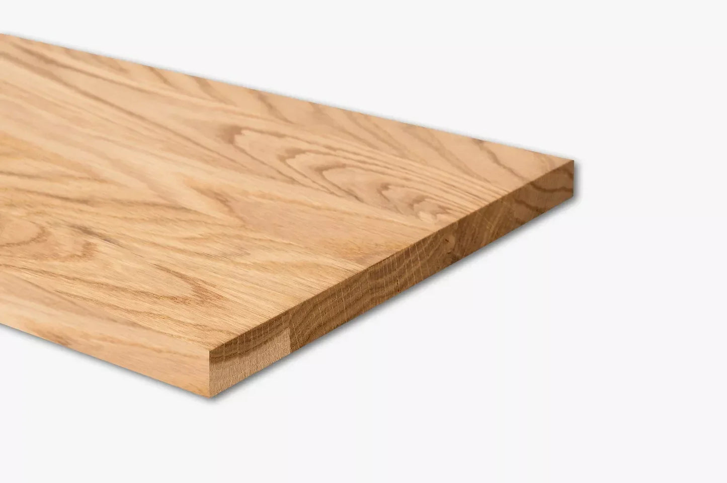Shelf Stair tread Risers Windowsill Oak A/B, full stave lamellas, 26 mm, Matte lacquered
