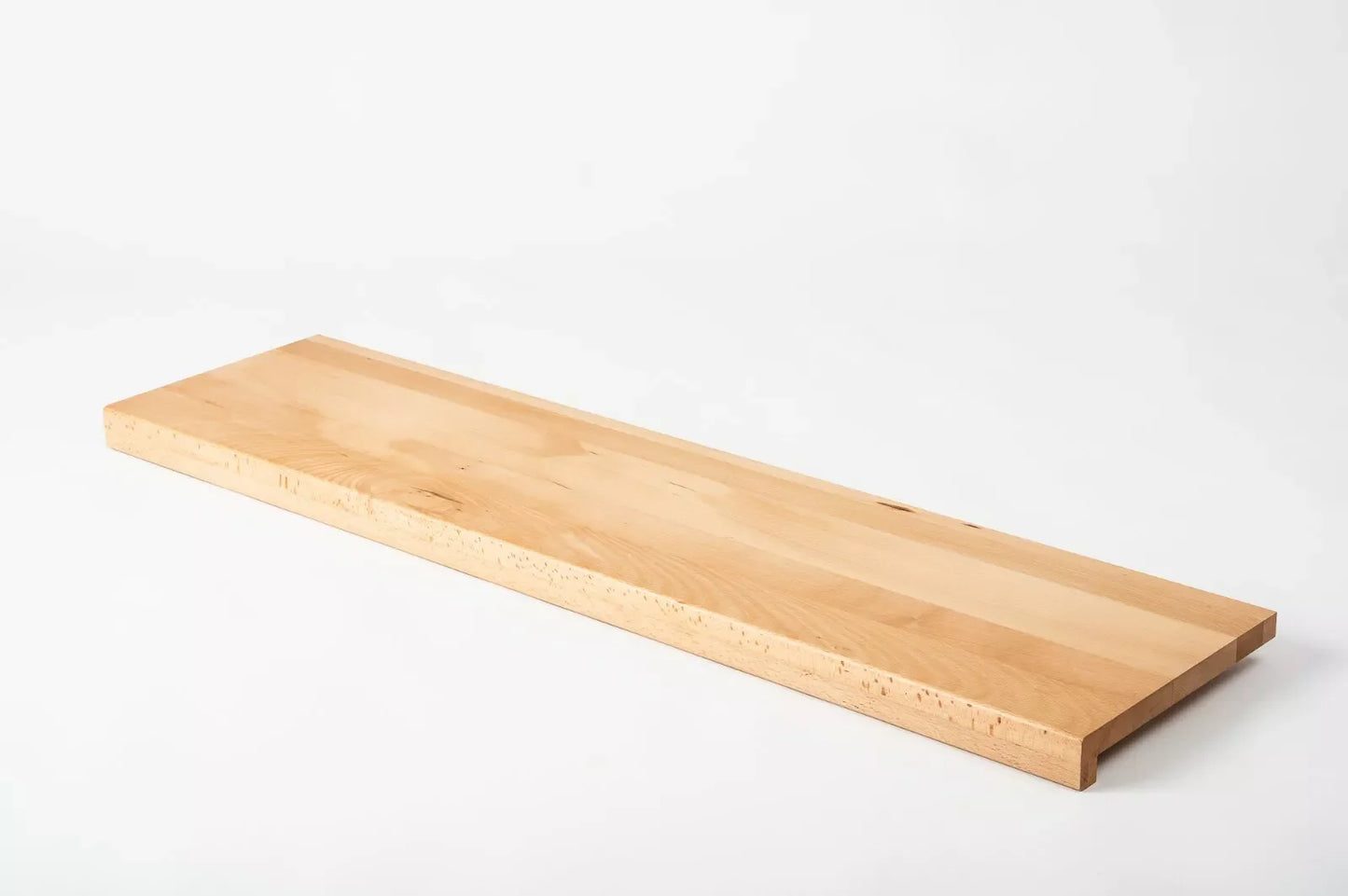 Stopień schodowy Parapet z nawisem Parzony Buk A/B, lamele lite, 26 mm, Twardy olej woskowy natur (bezbarwny)