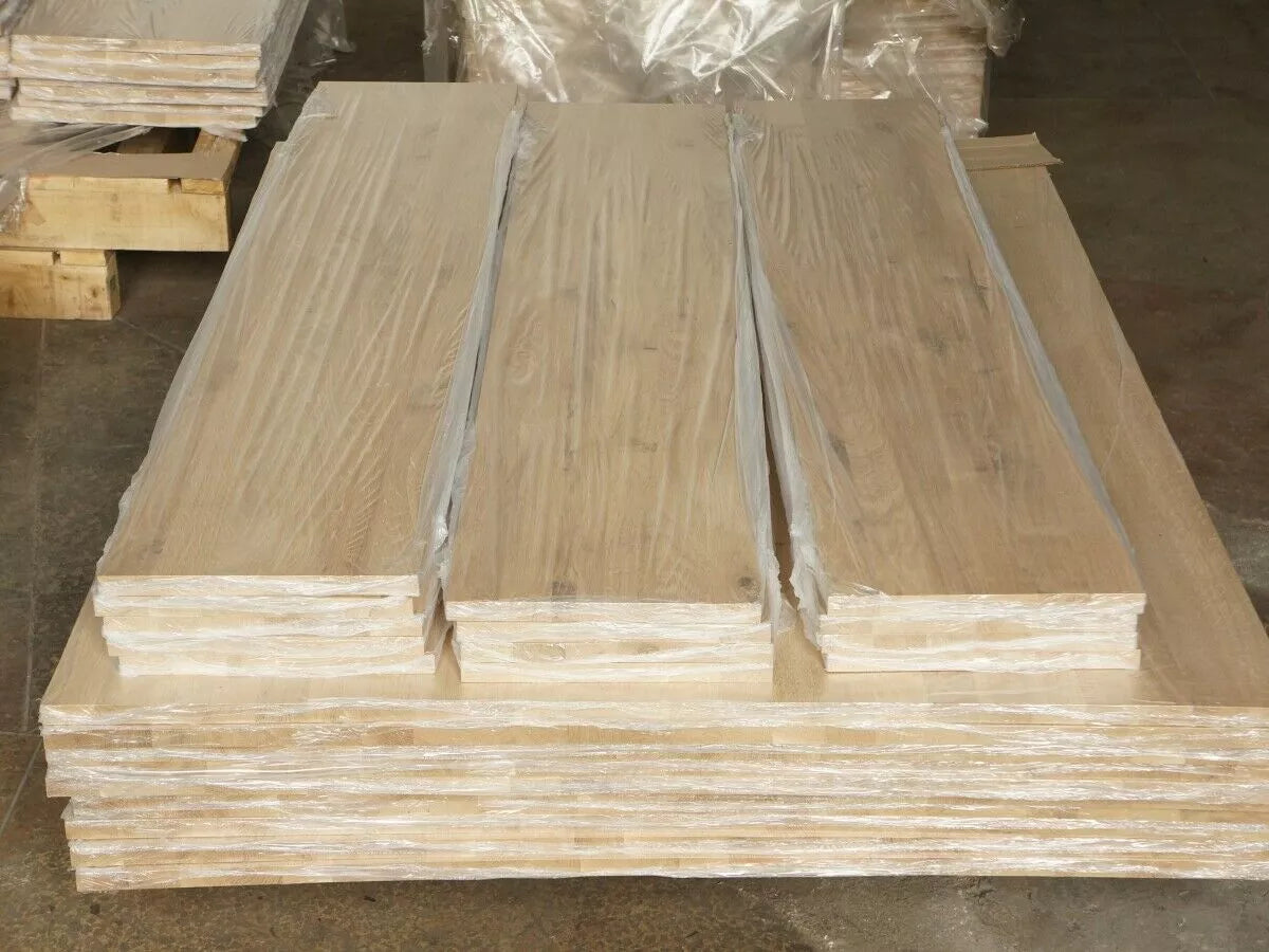 Lepený panel s plnými hranami DIY Oak Rustic, lamely z plných prken s pevnou šířkou, 26 mm