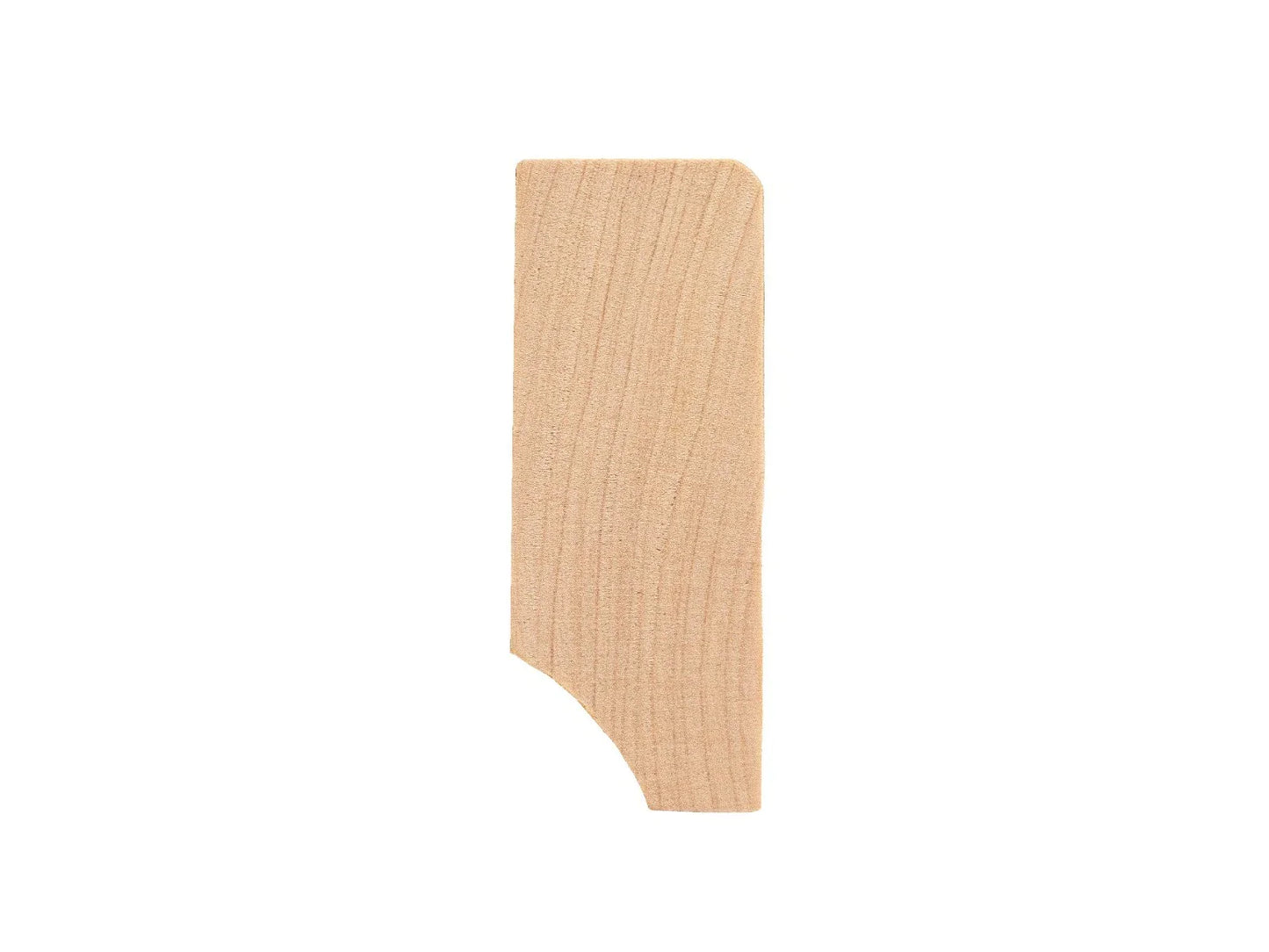 Listwa przypodłogowa lita brzozowa A/B 24x60 mm, lakier matowy, 2000 mm, z promieniem 5 mm