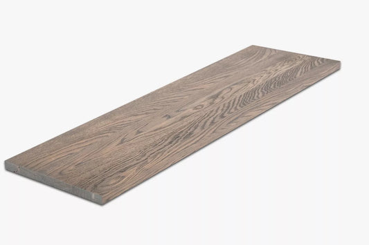 Shelf Stair tread Risers Windowsill Oak A/B, full stave lamellas, 26 mm, Graphite oil