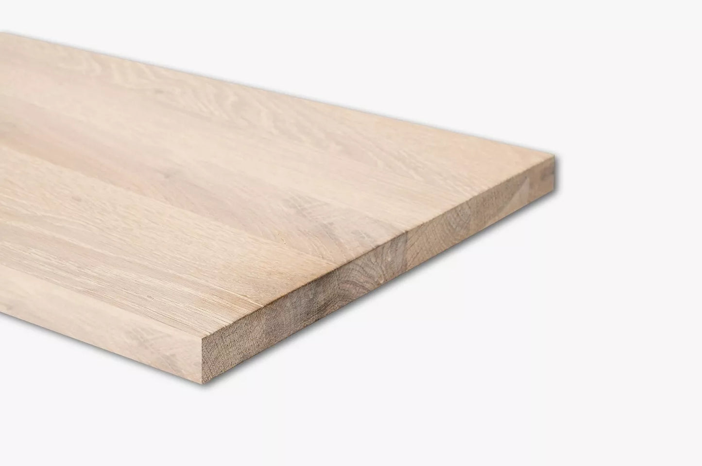 Shelf Stair tread Risers Windowsill Oak Rustic, full stave lamellas, 26 mm, White oil