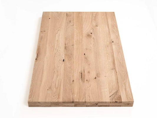 Lepený panel s plnými hranami DIY Oak Rustic, lamely z plných prken s pevnou šířkou, 52 mm, 3vrstvý