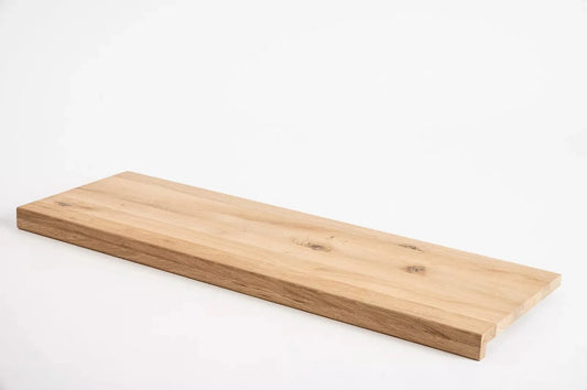 Stopień schodowy Parapet z nawisem Dąb Rustykalny, lamele lite, 20 mm, Niewykończony