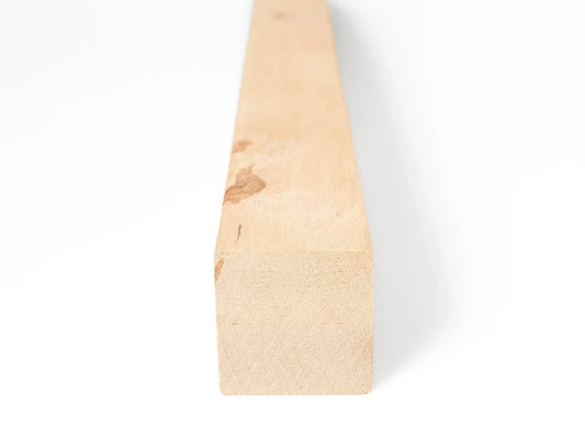 Belka klejona z brzozy Rustykalna 50x50 mm, twardy wosk olej biały naturalny, kwadratowy przekrój, lite drewno
