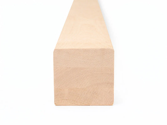 Belka klejona z brzozy A/B 70x70 mm, twardy wosk olej biały naturalny, kwadratowy przekrój, lite drewno