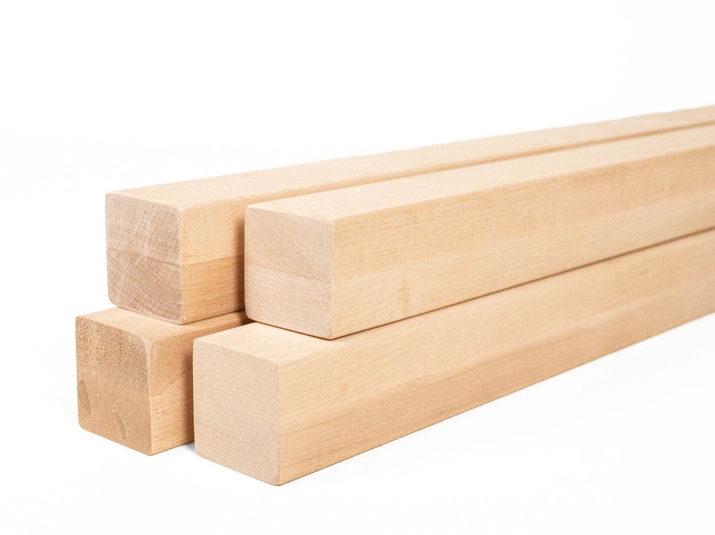 Belka klejona z brzozy A/B 50x50 mm, twardy wosk olej biały naturalny, kwadratowy przekrój, lite drewno