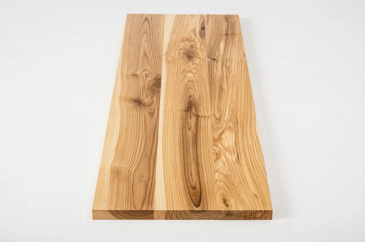 Shelf Stair tread Risers Windowsill Ash Rustic, full stave lamellas, 20 mm, Matte lacquered