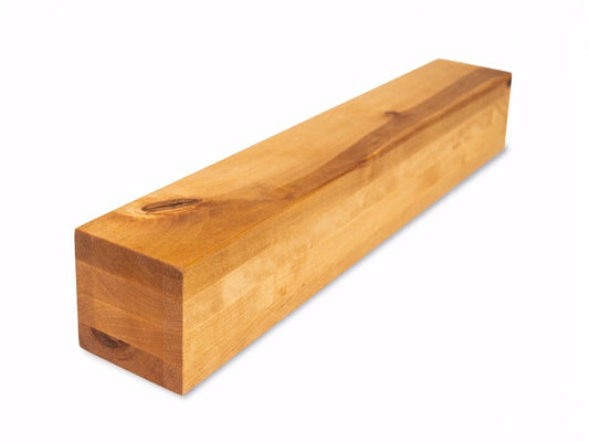 Belka klejona z brzozy Rustykalna 100x100 mm, olej naturalny, kwadratowy przekrój, lite drewno