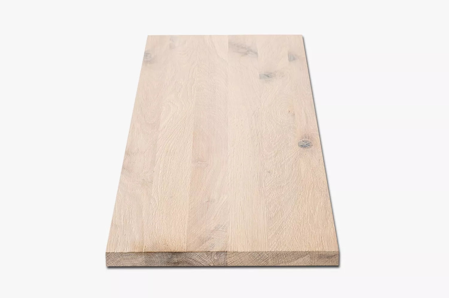 Shelf Stair tread Risers Windowsill Oak Rustic, full stave lamellas, 26 mm, White oil