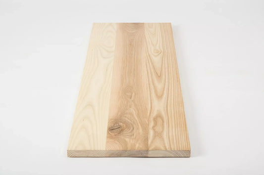 Shelf Stair tread Risers Windowsill Ash Rustic, full stave lamellas, 20 mm, White oil
