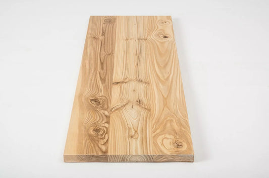 Shelf Stair tread Risers Windowsill Ash Rustic, full stave lamellas, 20 mm, Hard wax oil nature white
