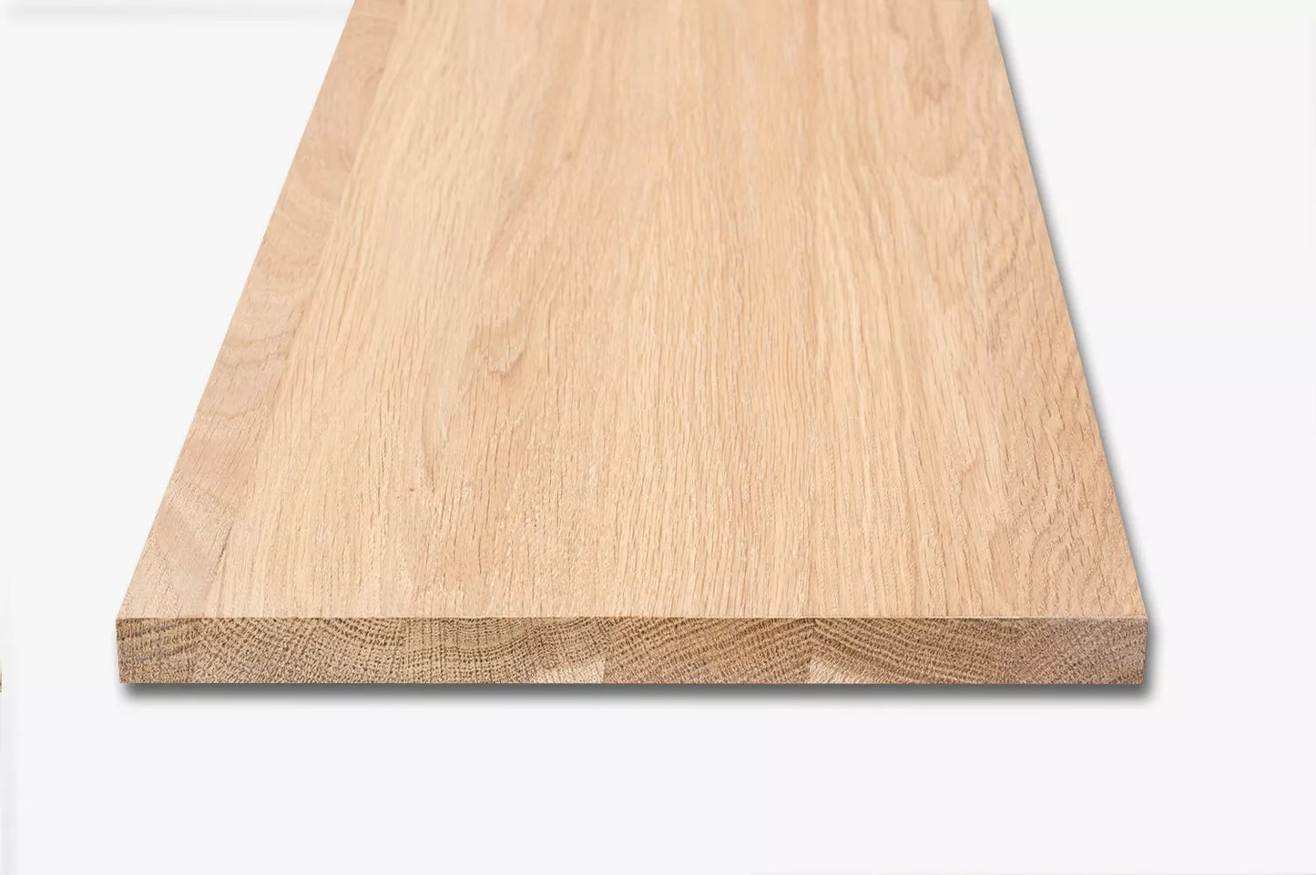 Shelf Stair tread Risers Windowsill Oak A/B, full stave lamellas, 20 mm, White oil