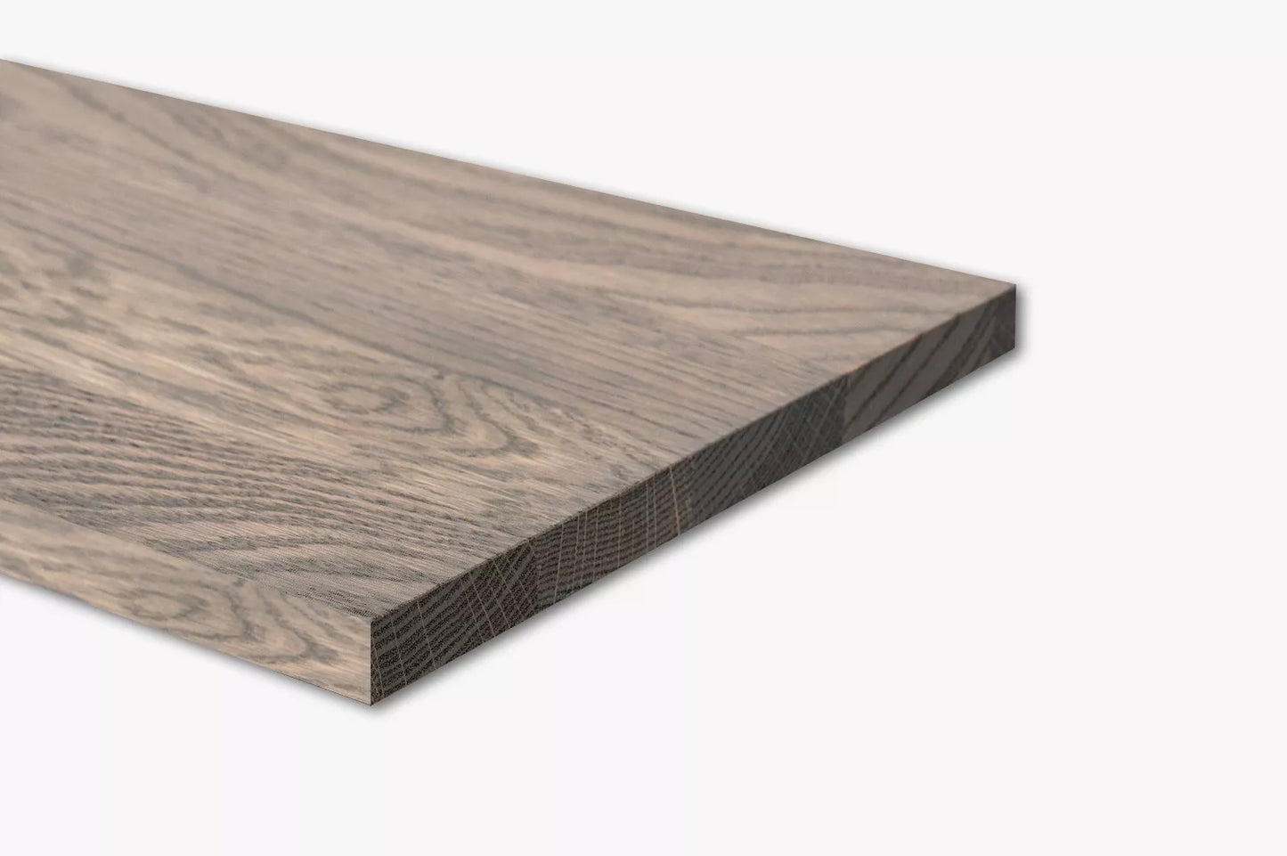 Shelf Stair tread Risers Windowsill Oak A/B, full stave lamellas, 26 mm, Graphite oil