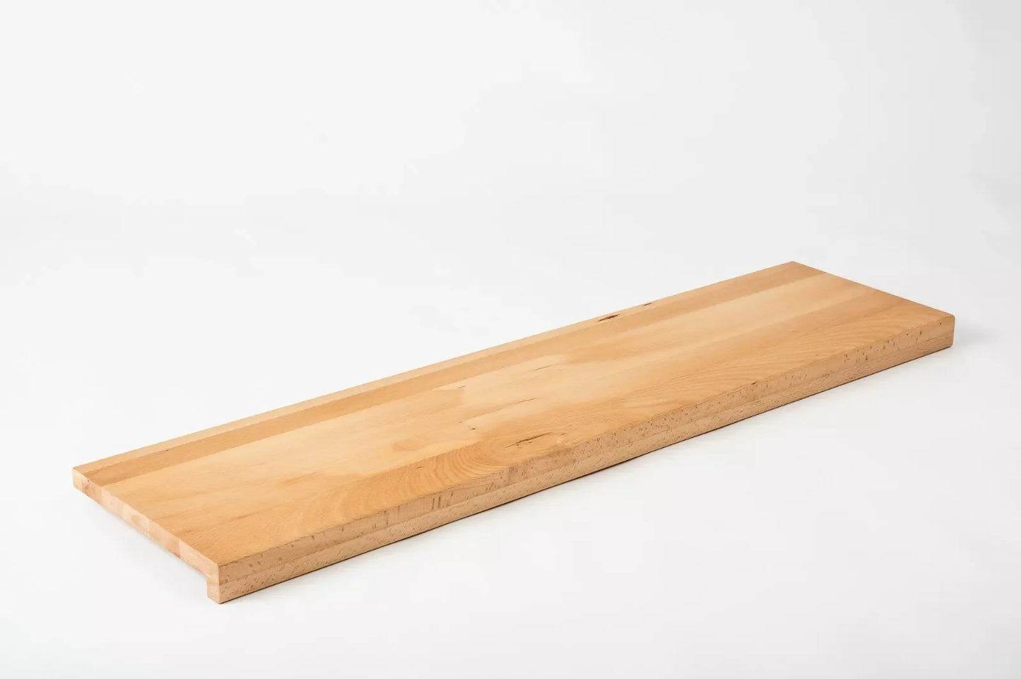 Stopień schodowy Parapet z nawisem Parzony Buk A/B, lamele lite, 26 mm, Twardy olej woskowy natur (bezbarwny)