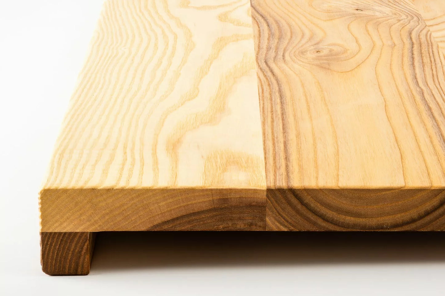 Stair tread Windowsill with overhang  Ash Rustic, full stave lamellas, 20 mm, Natural oil