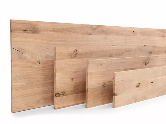 Lepený panel s plnými hranami DIY Oak Rustic, lamely z plných prken s pevnou šířkou, 16 mm