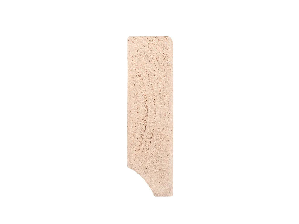 Listwa przypodłogowa z litej brzozy, klasa A/B, 24x80 mm, surowa, długość 2000 mm, zaokrąglony rant R = 5 mm