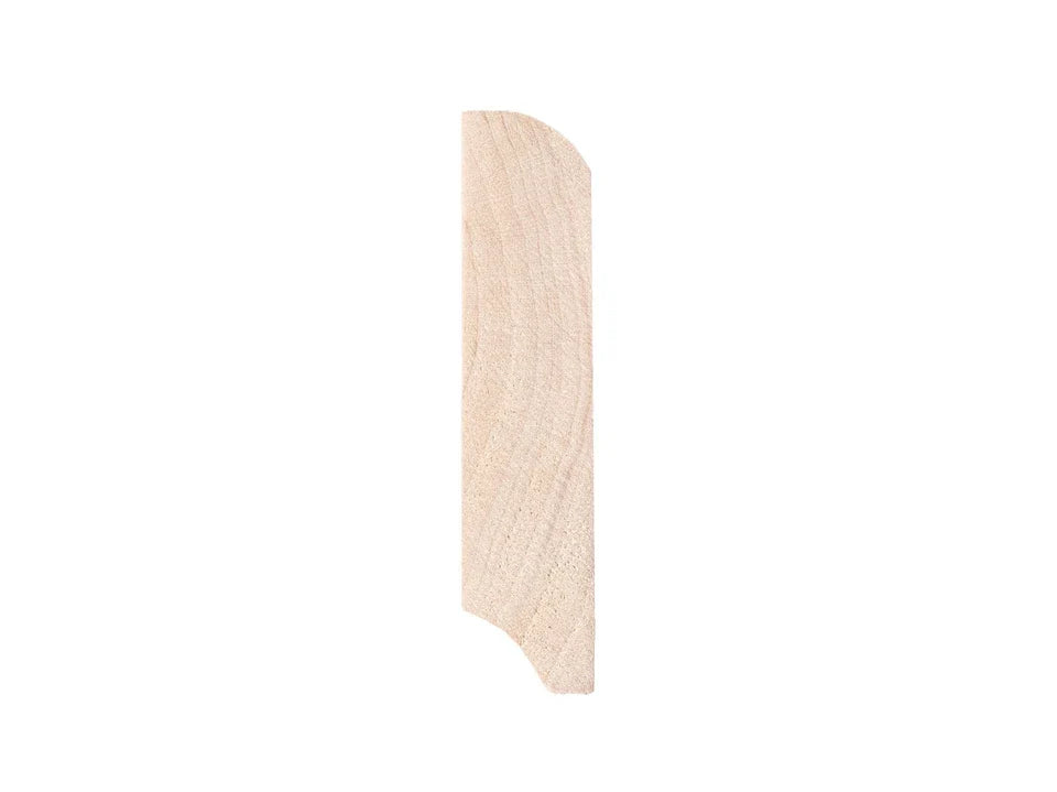 Listwa przypodłogowa lite drewno brzozowe, rustykalna 24x100 mm, surowa, długość 2000 mm, z promieniem 5 mm, bez wypełnienia