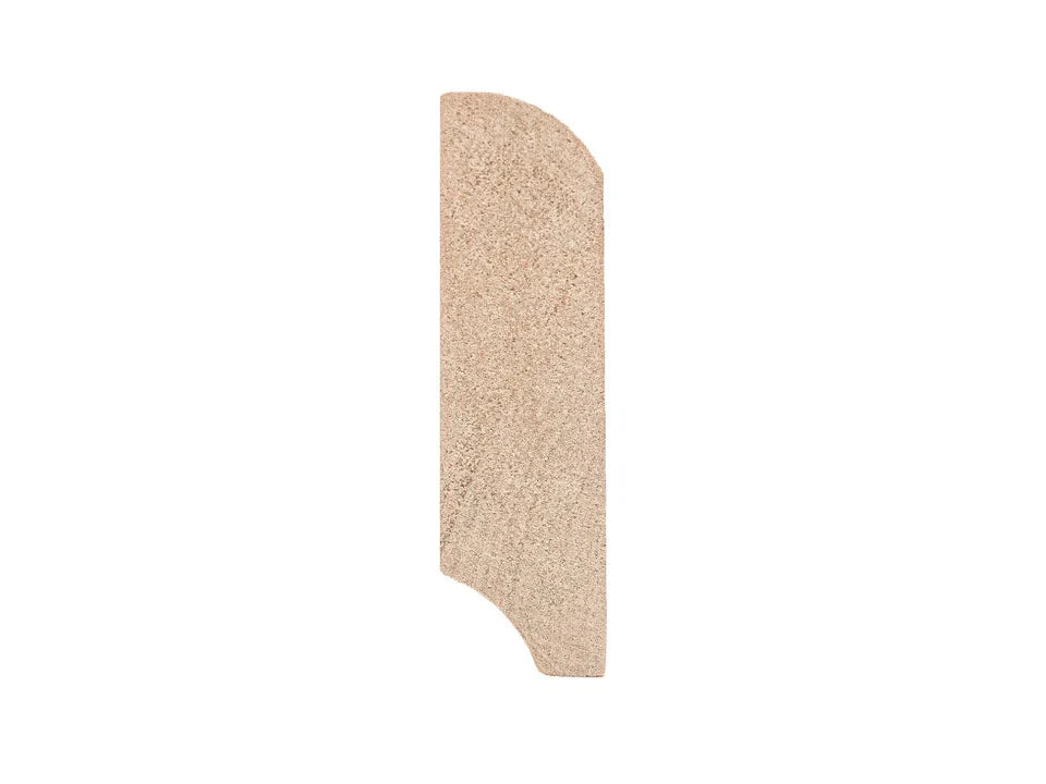 Listwa przypodłogowa z litej brzozy, klasa A/B, 24x80 mm, olej woskowy naturalny biały, długość 2000 mm, zaokrąglony rant R = 20 mm