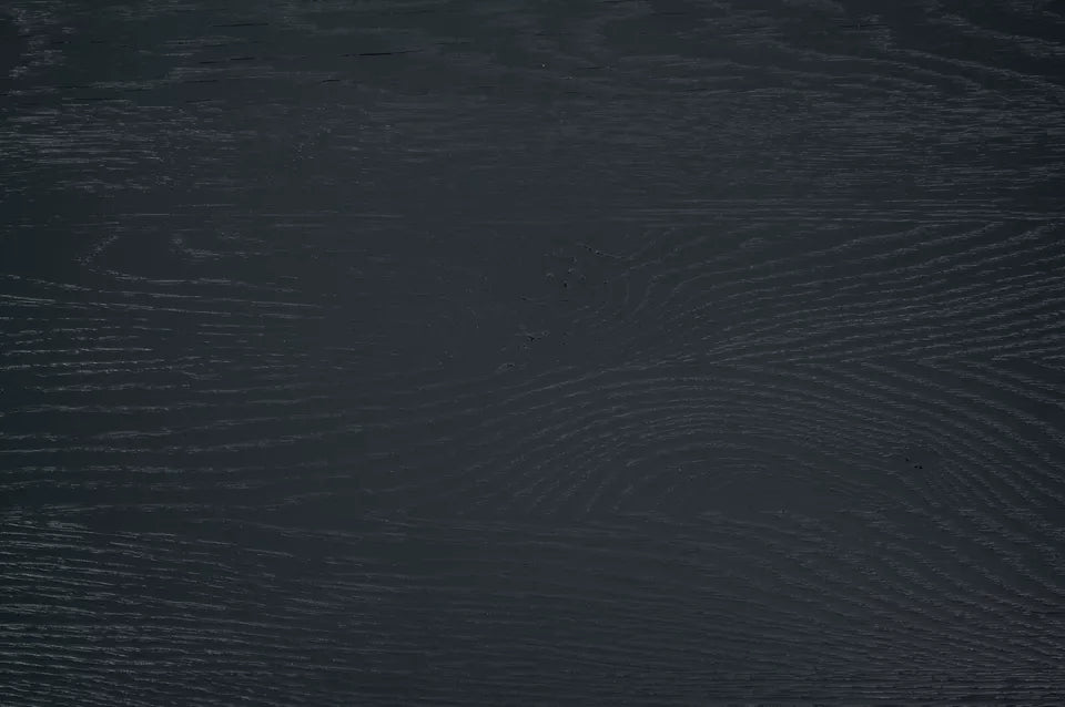 Stair tread Windowsill with overhang Oak Rustic, full stave lamellas, 20 mm, Brushed, Anthracite gray lacquered (RAL7016)