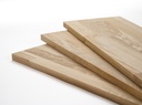 Solid edge glued panel DIY Ash Brownheart A/B, finger jointed lamellas with fixed width, 19 mm