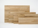 Solid edge glued panel DIY Beech Redheart A/C, finger jointed lamellas with fixed width, 19 mm