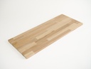 Solid edge glued panel DIY Beech Redheart A/C, finger jointed lamellas with fixed width, 26 mm