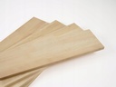 Solid edge glued panel DIY Steamed Beech A/B, full stave lamellas with random width, 19 mm